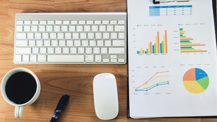 desk of a data scientist